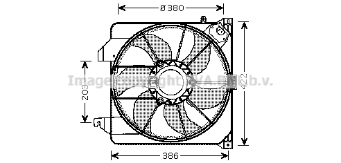 FD7538 PRASCO Вентилятор, охлаждение двигателя (фото 1)