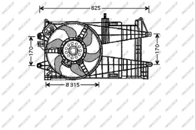 FT133F004 PRASCO Вентилятор, охлаждение двигателя (фото 1)