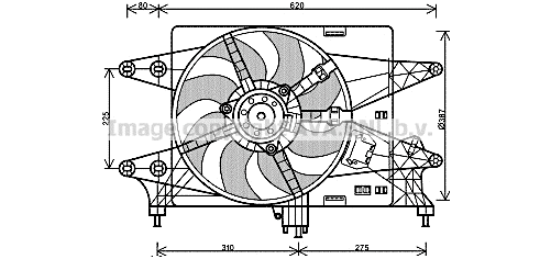 FT7559 PRASCO Вентилятор, охлаждение двигателя (фото 1)