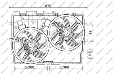 FT930F001 PRASCO Вентилятор, охлаждение двигателя (фото 1)