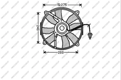 ME025F004 PRASCO Вентилятор, охлаждение двигателя (фото 1)