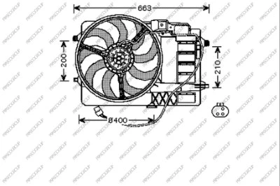 MN304F002 PRASCO Вентилятор, охлаждение двигателя (фото 1)