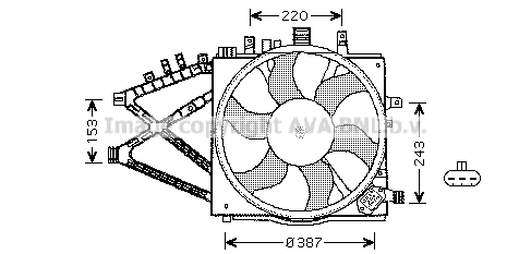 OL7521 PRASCO Вентилятор, охлаждение двигателя (фото 1)