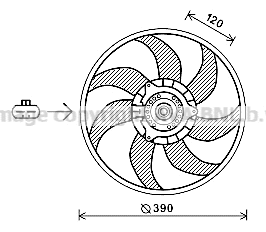 OL7652 PRASCO Вентилятор, охлаждение двигателя (фото 1)