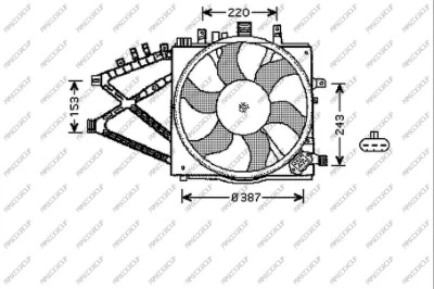 OP030F004 PRASCO Вентилятор, охлаждение двигателя (фото 1)