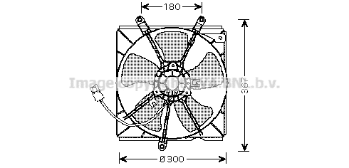 TO7540 PRASCO Вентилятор, охлаждение двигателя (фото 1)