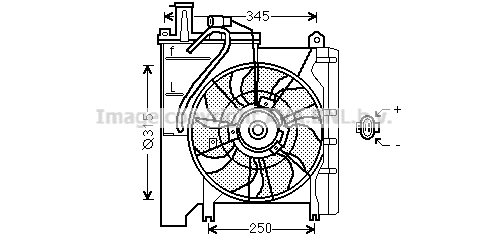 TO7553 PRASCO Вентилятор, охлаждение двигателя (фото 1)
