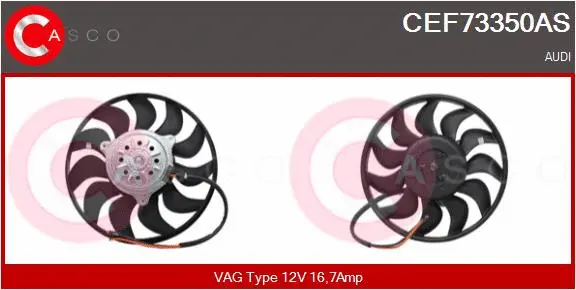 CEF73350AS CASCO Вентилятор, охлаждение двигателя (фото 1)
