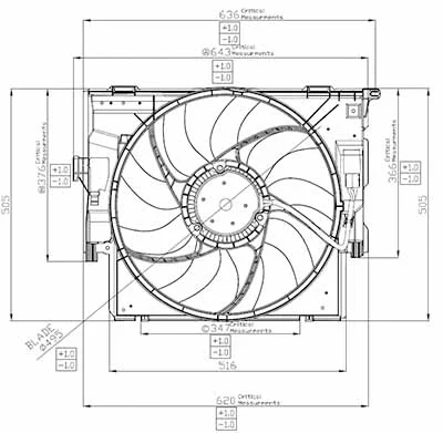 EBM049 DOGA Вентилятор, охлаждение двигателя (фото 2)