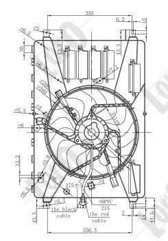 048-014-0001 ABAKUS Вентилятор, охлаждение двигателя (фото 1)