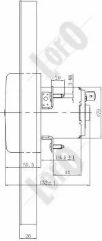 053-014-0021 ABAKUS Вентилятор, охлаждение двигателя (фото 2)