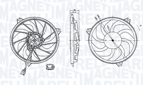 EMM2002HPE MAGNETI MARELLI - BR Вентилятор, охлаждение двигателя (фото 1)