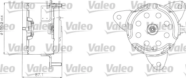 698303 VALEO Электродвигатель, вентилятор радиатора (фото 1)