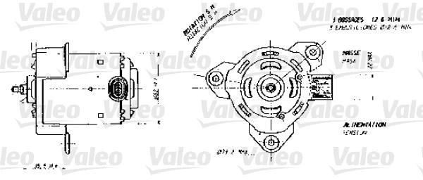698356 VALEO Электродвигатель, вентилятор радиатора (фото 1)