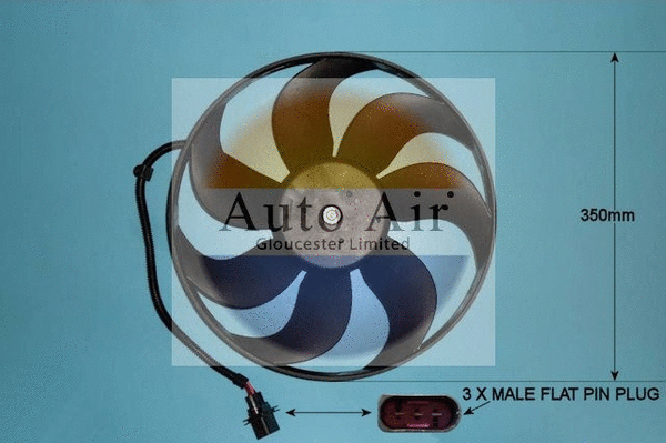 05-1002 AUTO AIR GLOUCESTER Электродвигатель, вентилятор радиатора (фото 1)