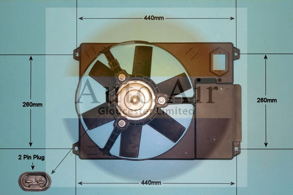 05-1080 AUTO AIR GLOUCESTER Электродвигатель, вентилятор радиатора (фото 1)