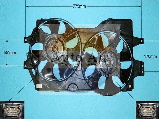05-1122 AUTO AIR GLOUCESTER Электродвигатель, вентилятор радиатора (фото 1)