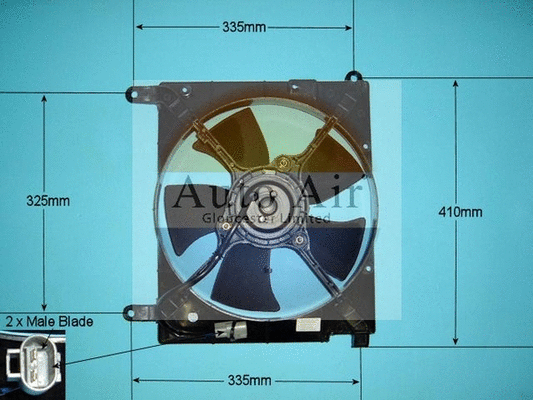 05-1128 AUTO AIR GLOUCESTER Электродвигатель, вентилятор радиатора (фото 1)
