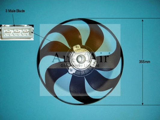 05-1169 AUTO AIR GLOUCESTER Электродвигатель, вентилятор радиатора (фото 1)