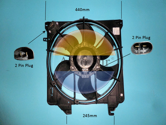 05-1243 AUTO AIR GLOUCESTER Электродвигатель, вентилятор радиатора (фото 1)