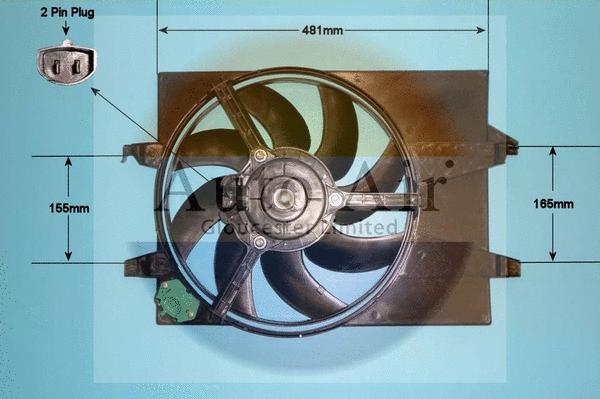 05-1258 AUTO AIR GLOUCESTER Электродвигатель, вентилятор радиатора (фото 1)