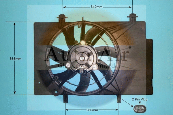 05-1278 AUTO AIR GLOUCESTER Электродвигатель, вентилятор радиатора (фото 1)