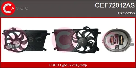 CEF72012AS CASCO Электродвигатель, вентилятор радиатора (фото 1)