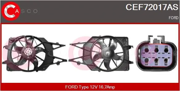 CEF72017AS CASCO Электродвигатель, вентилятор радиатора (фото 1)
