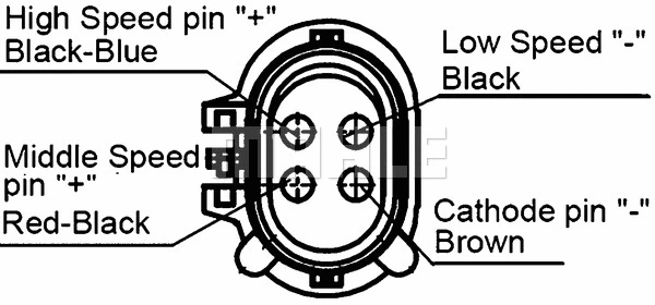 ACF 23 000S KNECHT/MAHLE Вентилятор, конденсатор кондиционера (фото 1)