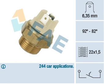 37020 FAE Термовыключатель, вентилятор радиатора (фото 1)