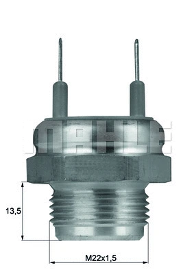 TSW 6D KNECHT/MAHLE Термовыключатель, вентилятор радиатора (фото 1)