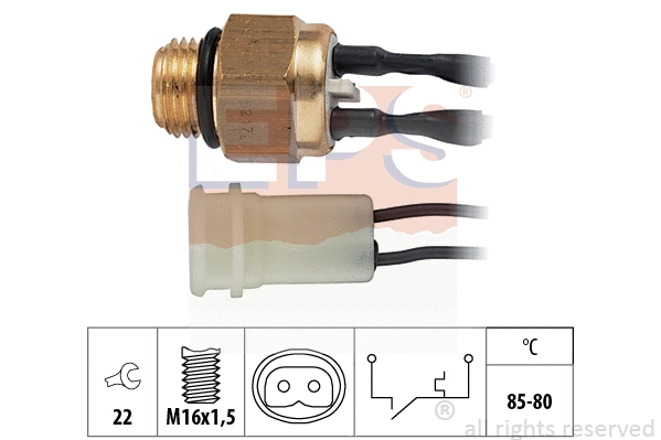 1.850.217 EPS Термовыключатель, вентилятор радиатора (фото 1)