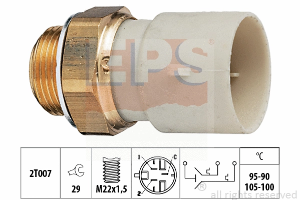 1.850.688 EPS Термовыключатель, вентилятор радиатора (фото 1)
