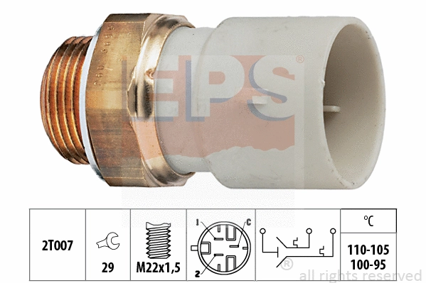 1.850.689 EPS Термовыключатель, вентилятор радиатора (фото 1)