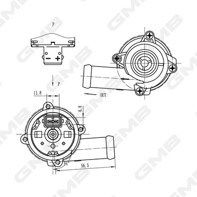 GEW-VW016 GMB Дополнительный водяной насос (фото 6)