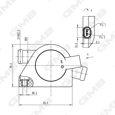 GEW-VW018 GMB Дополнительный водяной насос (фото 2)