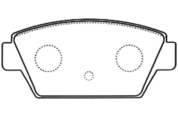 BP-5551 KAVO PARTS Комплект тормозных колодок, дисковый тормоз (фото 3)