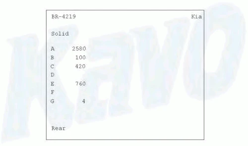 BR-4219 KAVO PARTS Тормозной диск (фото 1)