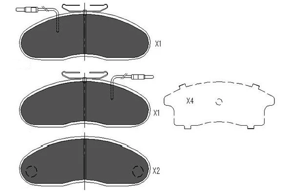 KBP-6535 KAVO PARTS Комплект тормозных колодок, дисковый тормоз (фото 5)