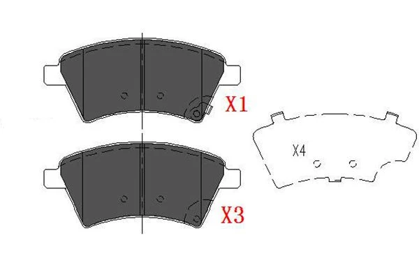 KBP-8523 KAVO PARTS Комплект тормозных колодок, дисковый тормоз (фото 10)