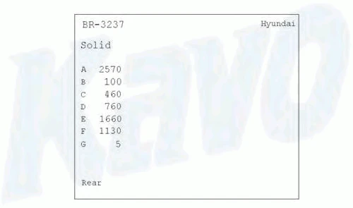 BR-3237 KAVO PARTS Тормозной диск (фото 2)