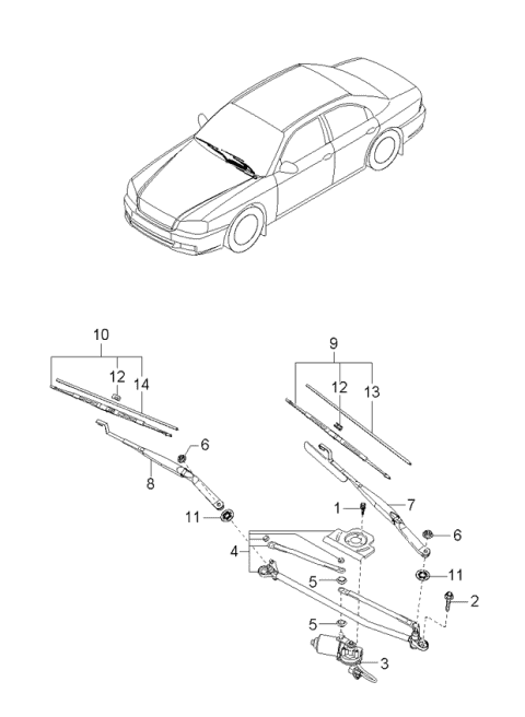 9836038000 HYUNDAI/KIA/MOBIS Щетка стеклоочистителя hyundai (фото 5)