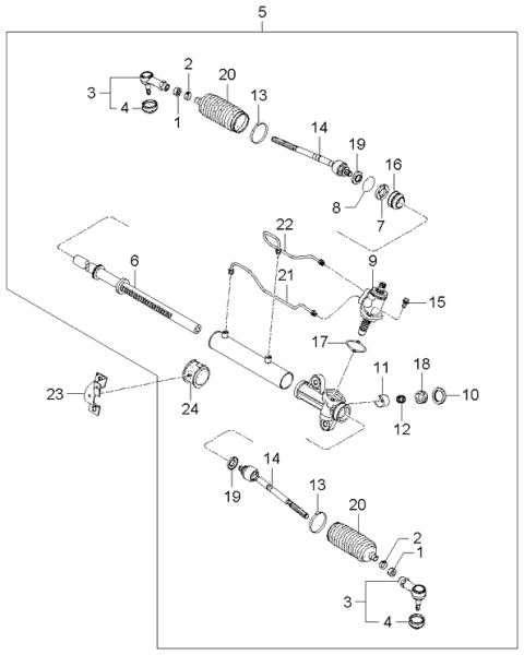 5682025000 HYUNDAI/KIA/MOBIS Наконечник рулевой тяги hyundai-5682025000 (фото 2)