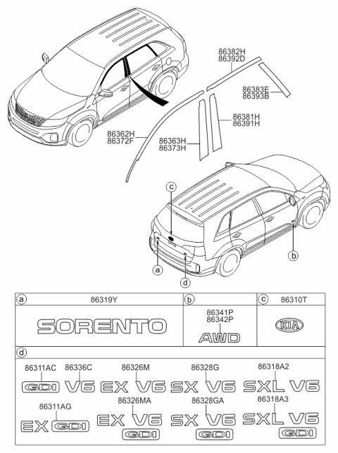 863411U000 HYUNDAI/KIA/MOBIS Эмблема awd (фото 3)