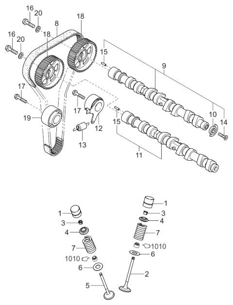 24810-2X700 HYUNDAI/KIA/MOBIS Ролик натяжителя ремня грм idler 24810-2x700 (фото 6)