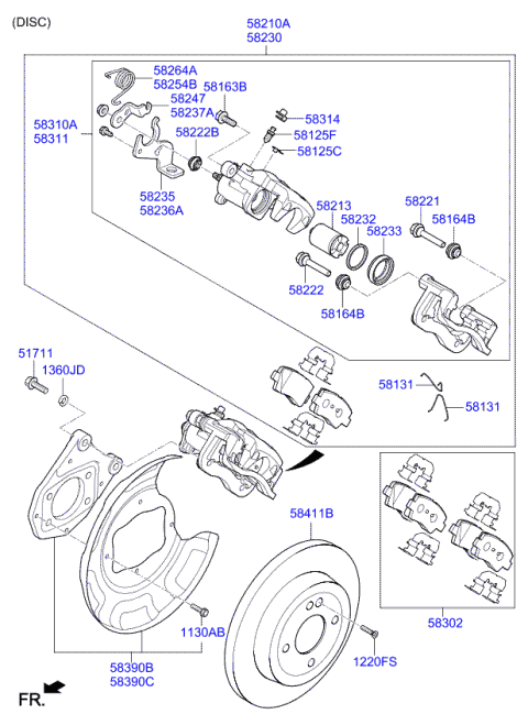 584110U300 HYUNDAI/KIA/MOBIS Тормозной диск 584110u300 (фото 5)