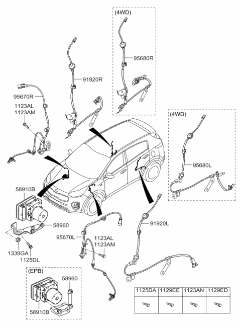 95670D3000 HYUNDAI/KIA/MOBIS Датчик abs 95670d3000 (фото 6)