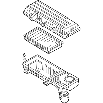 0K30C13320C HYUNDAI/KIA/MOBIS Воздушный фильтр двигателя (фото 2)