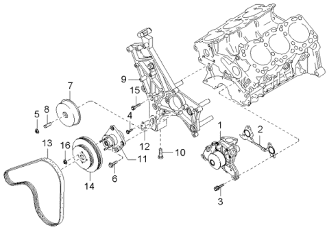 25100-39802 HYUNDAI/KIA/MOBIS Насос охлаждающей жидкости (фото 4)