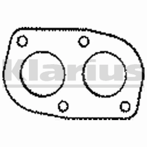 410128 KLARIUS Прокладка, труба выхлопного газа (фото 2)